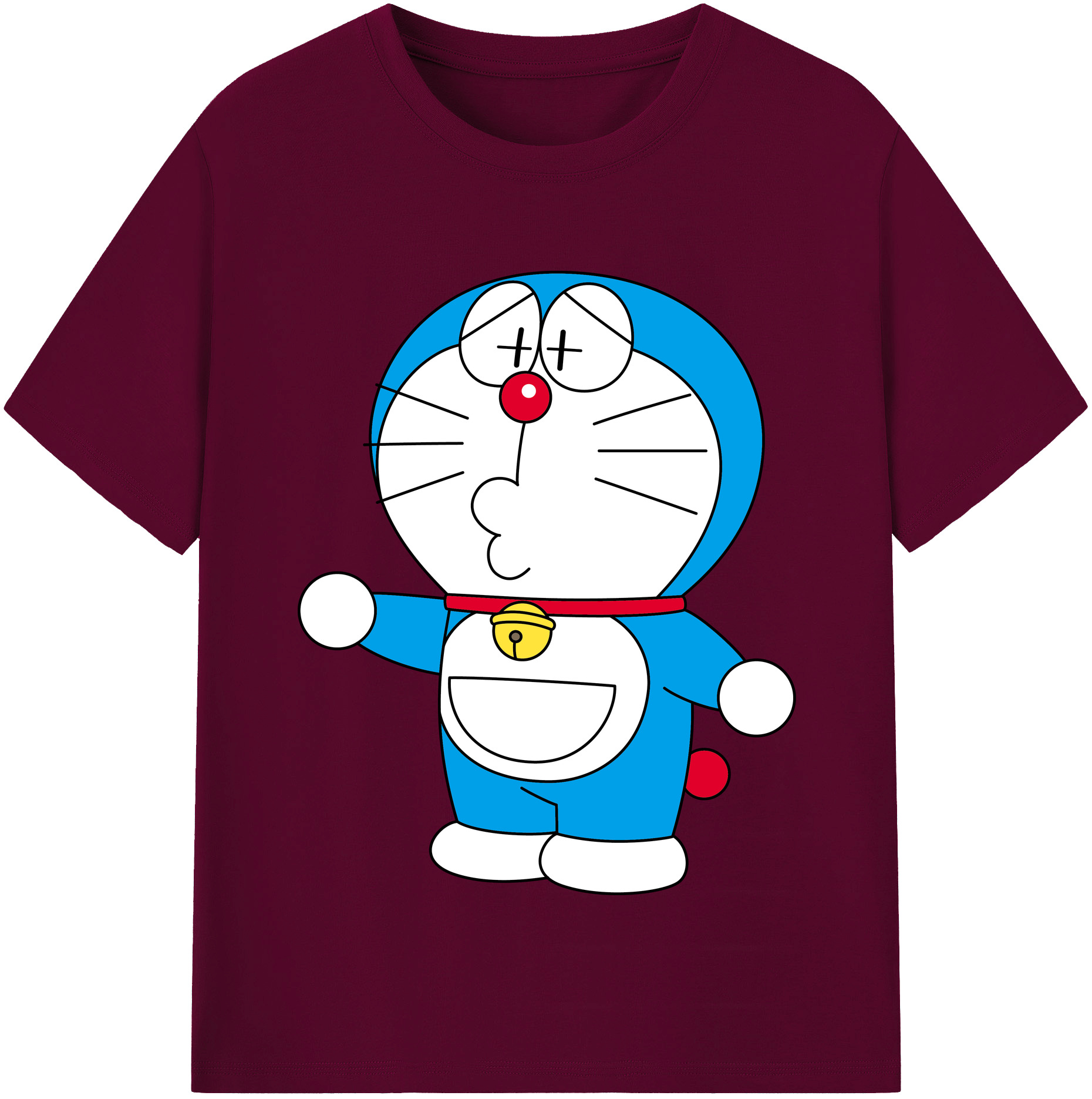 （画像用） ドラえもん Doraemon レディースカジュアルプリントTシャツ（綿100％）